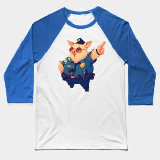 police pig Baseball T-Shirt